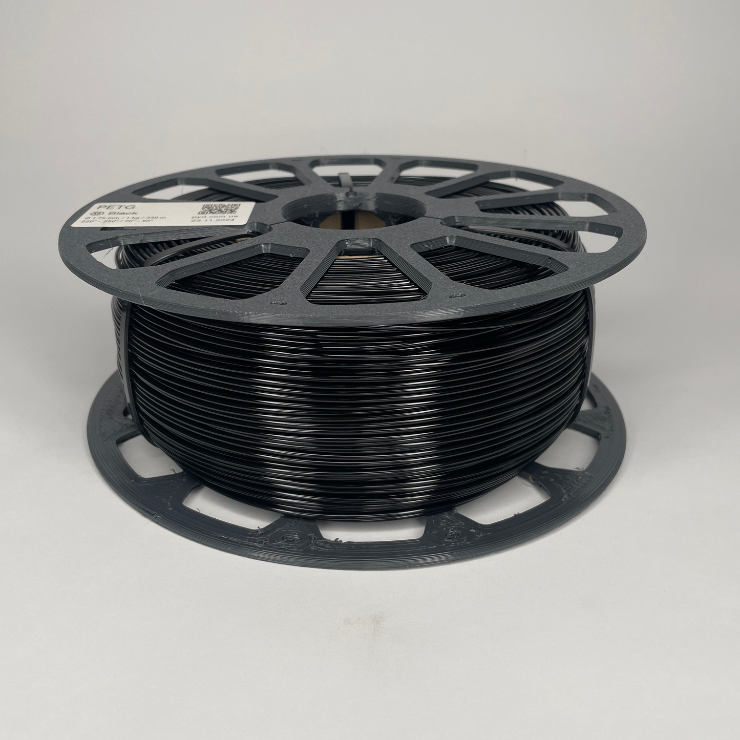 PETG Чорний 1 кг | 330 м | 1.75 мм | Пластик для 3Д принтера | Black