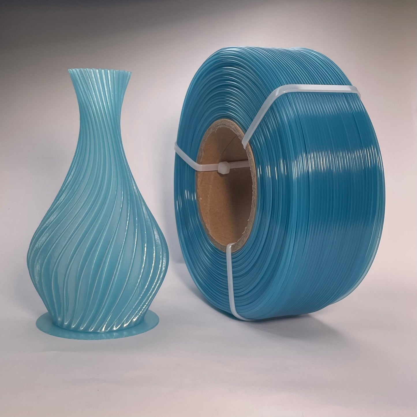 PETG Синій напівпрозорий 1 кг | 330 м | 1.75 мм | Пластик для 3Д принтера | Translucent Blue