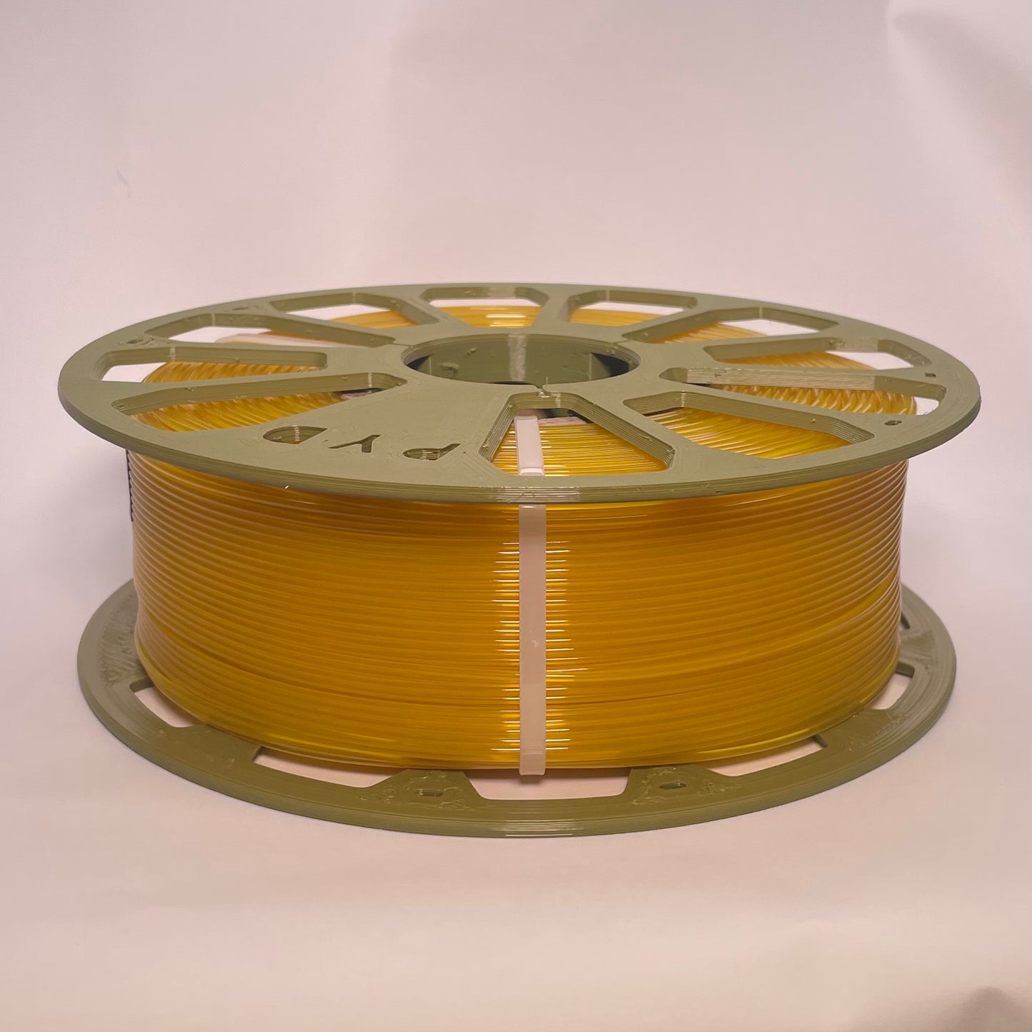 PETG Жовтий напівпрозорий 1 кг | 330 м | 1.75 мм | Пластик для 3Д принтера | Translucent Yellow