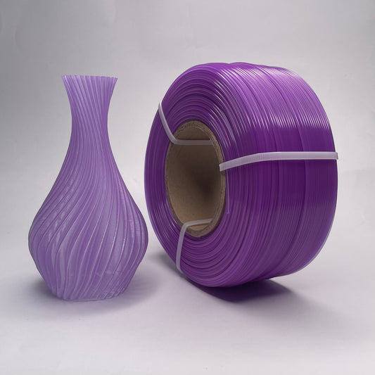 PETG Фіолетовий напівпрозорий 1 кг | 330 м | 1.75 мм | Пластик для 3Д принтера | Translucent Purple