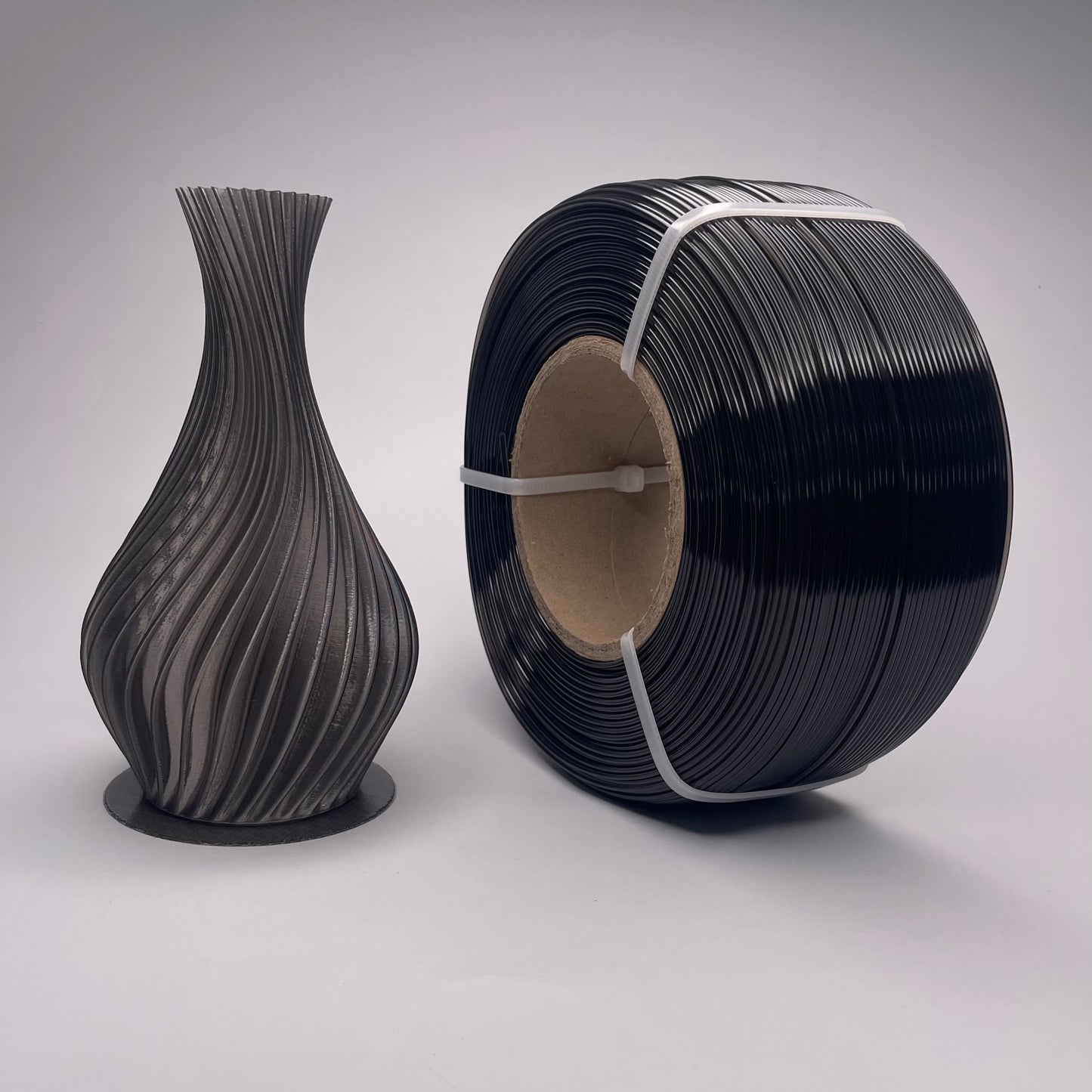 PETG Чорний напівпрозорий 1 кг | 330 м | 1.75 мм | Пластик для 3Д принтера | Translucent Black