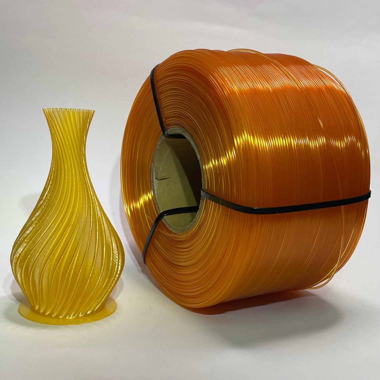 PETG Бурштиновий напівпрозорий 3 кг | 990 м | 1.75 мм | Пластик для 3Д принтера | Translucent Amber