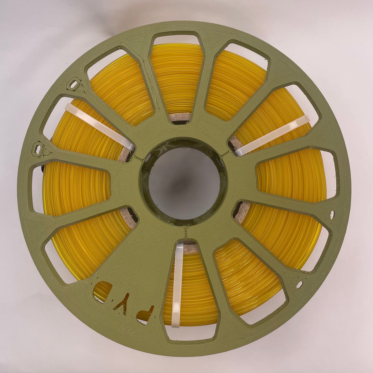 PETG Жовтий напівпрозорий 1 кг | 330 м | 1.75 мм | Пластик для 3Д принтера | Translucent Yellow