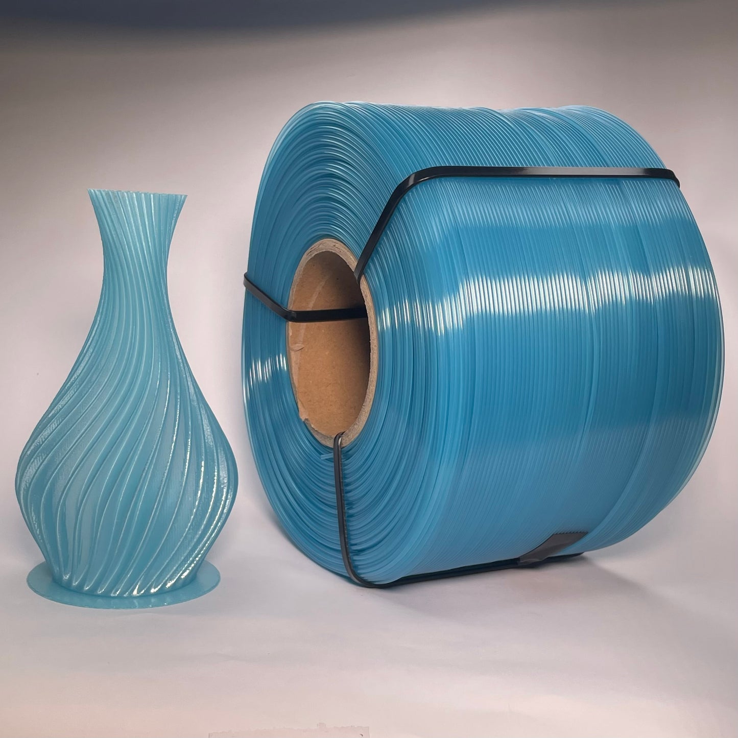 PETG Синій напівпрозорий 3 кг | 990 м | 1.75 мм | Пластик для 3Д принтера | Translucent Blue
